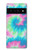 S4033 パステルカラーのタイダイ染め Pastel Color Tie Dye Google Pixel 6 Pro バックケース、フリップケース・カバー