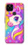 S4057 可愛いユニコーンの漫画 Cute Unicorn Cartoon Google Pixel 4a 5G バックケース、フリップケース・カバー