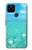S4066 夏の海のビーチ Summer Ocean Beach Google Pixel 4a 5G バックケース、フリップケース・カバー