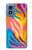 S4037 カラフルなシマウマ柄 Colorful Zebra Pattern Motorola Moto G Play 4G (2024) バックケース、フリップケース・カバー