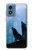 S4053 遠吠えする2匹のオオカミのカップル Two Wolves Couple Howling Forest Motorola Moto G Play 4G (2024) バックケース、フリップケース・カバー
