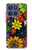 S4043 カラフルな花の漫画 Colorful Flowers Cartoon Motorola Moto G Stylus 5G (2025,2026), Edge 60 Stylus バックケース、フリップケース・カバー