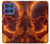S4062 火の頭蓋骨 Fire Skull Motorola Moto G Stylus 5G (2025,2026), Edge 60 Stylus バックケース、フリップケース・カバー
