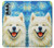 S4064 笑顔の犬 ゴッホの星月夜 Smile Dog Van Gogh Starry Night Motorola Moto G Stylus 5G (2022) バックケース、フリップケース・カバー