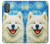 S4064 笑顔の犬 ゴッホの星月夜 Smile Dog Van Gogh Starry Night Motorola Moto G Power 2022, G Play 2023 バックケース、フリップケース・カバー