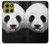 S4049 舌を出した可愛いパンダ Cute Panda Stick Out Tongue Motorola Moto G86 バックケース、フリップケース・カバー