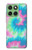 S4033 パステルカラーのタイダイ染め Pastel Color Tie Dye Motorola Edge 60 バックケース、フリップケース・カバー
