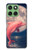 S4045 イルカの月夜 Dolphin Moon Night Motorola Edge 60 バックケース、フリップケース・カバー