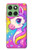 S4057 可愛いユニコーンの漫画 Cute Unicorn Cartoon Motorola Edge 60 バックケース、フリップケース・カバー