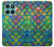 S4071 カラフルな人魚の鱗 Colorful Mermaid Scale Motorola Edge 60 Fusion バックケース、フリップケース・カバー