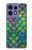 S4071 カラフルな人魚の鱗 Colorful Mermaid Scale Motorola Edge 50 Pro バックケース、フリップケース・カバー