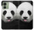 S4049 舌を出した可愛いパンダ Cute Panda Stick Out Tongue Motorola Edge (2023), Edge 40 バックケース、フリップケース・カバー