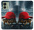 S4056 マダガスカルのカメの赤い帽子 Madagascar Turtle Red Cap Motorola Edge (2023), Edge 40 バックケース、フリップケース・カバー