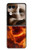 S4062 火の頭蓋骨 Fire Skull Motorola Razr 70 Ultra, 60 Ultra, 50 Ultra, Ultra 2026, Ultra 2025 バックケース、フリップケース・カバー