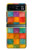 S4077 水彩画 カラフルなチェック柄 Water Color Painting Colorful Check Pattern Motorola Razr 40 バックケース、フリップケース・カバー