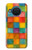 S4077 水彩画 カラフルなチェック柄 Water Color Painting Colorful Check Pattern Nokia X20 バックケース、フリップケース・カバー