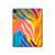 S4037 カラフルなシマウマ柄 Colorful Zebra Pattern iPad Pro 12.9 (2022, 2021, 2020, 2018), iPad Air 13 (2025, 2024) タブレットケース