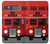 S2058 英国のダブルデッカーバスミニマリスト England British Double Decker Bus Minimalist Sony Xperia 10 VII バックケース、フリップケース・カバー