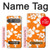 S2245 ハワイのハイビスカスオレンジ柄 Hawaiian Hibiscus Orange Pattern Sony Xperia 10 VII バックケース、フリップケース・カバー