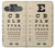 S2502 目の検査図ポスター Eye Exam Chart Decorative Decoupage Poster Sony Xperia 10 VII バックケース、フリップケース・カバー