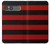 S2638 黒と赤のストライプ Black and Red Striped Sony Xperia 10 VII バックケース、フリップケース・カバー