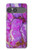 S2907 パープルターコイズ宝石グラフィックプリント Purple Turquoise Stone Sony Xperia 10 VII バックケース、フリップケース・カバー