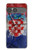 S3313 クロアチアflag Vintage Football Graphic Croatia Flag Vintage Football Graphic Sony Xperia 10 VII バックケース、フリップケース・カバー