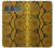 S3365 黄パイソンの皮膚 グラフィックプリント Yellow Python Skin Graphic Print Sony Xperia 10 VII バックケース、フリップケース・カバー