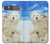 S3794 北極シロクマはシールに恋するペイント Arctic Polar Bear and Seal Paint Sony Xperia 10 VII バックケース、フリップケース・カバー