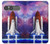 S3913 カラフルな星雲スペースシャトル Colorful Nebula Space Shuttle Sony Xperia 10 VII バックケース、フリップケース・カバー