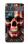 S4015 スカル アメリカ国旗 Skull American Flag Sony Xperia 10 VII バックケース、フリップケース・カバー