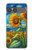 S4019 ひまわり ヴァン・ゴッホ風 Sunflower Van Gogh Style Sony Xperia 10 VII バックケース、フリップケース・カバー