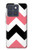 S1849 ピンクブラックシェブロンジグザグ Pink Black Chevron Zigzag Motorola Edge 70 バックケース、フリップケース・カバー