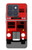 S2058 英国のダブルデッカーバスミニマリスト England British Double Decker Bus Minimalist Motorola Edge 70 バックケース、フリップケース・カバー