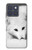 S2569 ホワイト北極キツネ White Arctic Fox Motorola Edge 70 バックケース、フリップケース・カバー