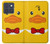 S2760 イエロー アヒル タキシード 漫画 Yellow Duck Tuxedo Cartoon Motorola Edge 70 バックケース、フリップケース・カバー