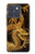 S2804 ゴールドドラゴンプリント Chinese Gold Dragon Printed Motorola Edge 70 バックケース、フリップケース・カバー