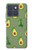S3285 アボカドパターン Avocado Fruit Pattern Motorola Edge 70 バックケース、フリップケース・カバー