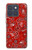 S3354 赤バンダナ Red Classic Bandana Motorola Edge 70 バックケース、フリップケース・カバー