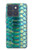 S3414 緑のヘビの鱗 グラフィックプリント Green Snake Scale Graphic Print Motorola Edge 70 バックケース、フリップケース・カバー