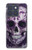S3582 紫の頭蓋骨 Purple Sugar Skull Motorola Edge 70 バックケース、フリップケース・カバー