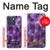 S3713 パープルクォーツアメジストグラフィックプリント Purple Quartz Amethyst Graphic Printed Motorola Edge 70 バックケース、フリップケース・カバー