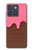 S3754 ストロベリーアイスクリームコーン Strawberry Ice Cream Cone Motorola Edge 70 バックケース、フリップケース・カバー