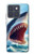 S4004 油絵 巨大サメ Oil Color Painting Giant Shark Motorola Edge 70 バックケース、フリップケース・カバー
