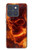 S4062 火の頭蓋骨 Fire Skull Motorola Edge 70 バックケース、フリップケース・カバー