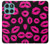 S2933 ピンクの唇のキス Pink Lips Kisses on Black Motorola Moto G (2026), G Play (2026) バックケース、フリップケース・カバー