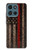 S3804 消防士メタルレッドラインフラググラフィック Fire Fighter Metal Red Line Flag Graphic Motorola Moto G (2026), G Play (2026) バックケース、フリップケース・カバー