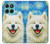 S4064 笑顔の犬 ゴッホの星月夜 Smile Dog Van Gogh Starry Night Motorola Moto G (2026), G Play (2026) バックケース、フリップケース・カバー