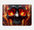 S3986 火の頭蓋骨 Fire Skull MacBook Air 15″ (2023,2024,2025) - A2941, A3114, 3241 ケース・カバー