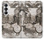 S1681 スチームパンク 図面 Steampunk Drawing Samsung Galaxy S26 バックケース、フリップケース・カバー